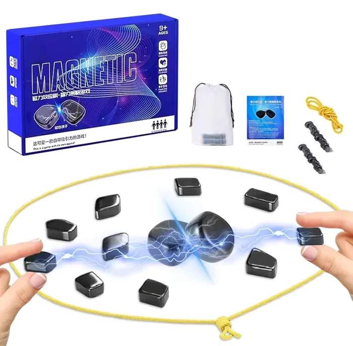 Gioco di Scacchi Magnetici, Gioco da Tavolo a Scacchi con Pietre Magnetiche, Gioco da Tavolo Educativo Dama, Pietre Magnetiche Scacchi da Battaglia Magnetici Portatili per Feste, Famiglia e Compagno