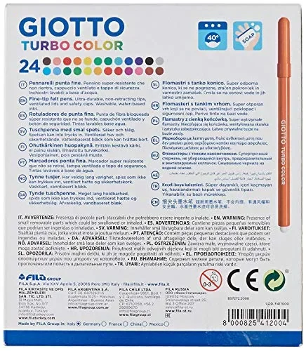 Giotto, 24 Pennarelli Giotto Turbo In saldo - immagine 2