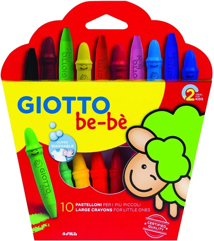 Giotto Bebè Be-Bé, pastelli a cera 10 pz