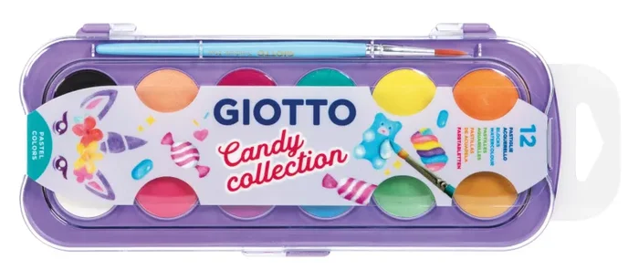 GIOTTO GIOTTO-F351600 Acquerelli Candy Collection, Colori Pastello, F351600