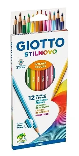 Giotto Stilnovo – Astuccio 12 Pastelli, Multicolore