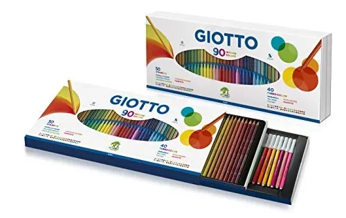Giotto Stilnovo e Turbo Color pastelli e pennarelli, Assortiti, 257500 - immagine 2