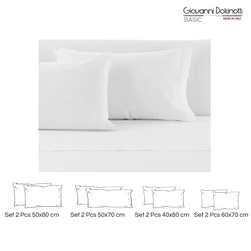 Giovanni Dolcinotti Bed Collection | Set 2 Federe Copricuscino con 50 x 80 - immagine 3
