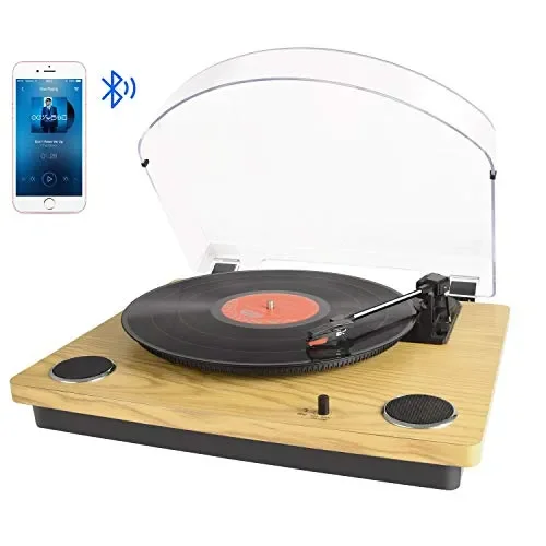 Giradischi bluetooth per vinile con altoparlanti stereo, giradischi per… Vendita online