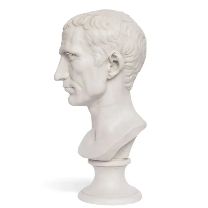 Giulio Cesare – Busto in marmo 47 cm - immagine 2