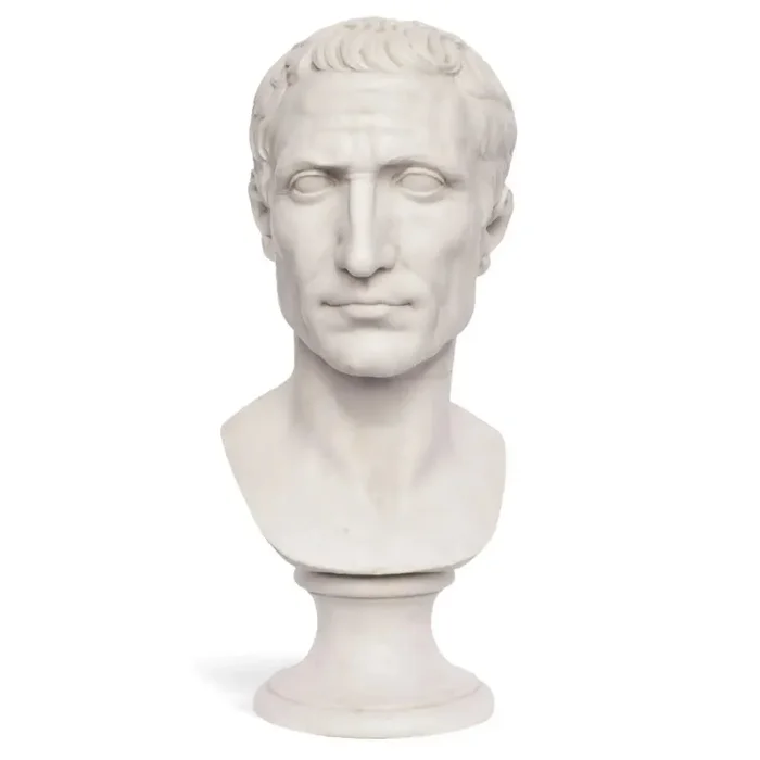 Giulio Cesare – Busto in marmo 47 cm - immagine 3