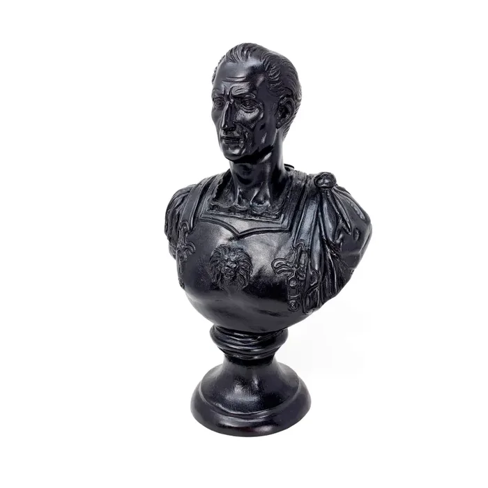 Giulio Cesare Imperatore Romano – Busto in bronzo - immagine 2