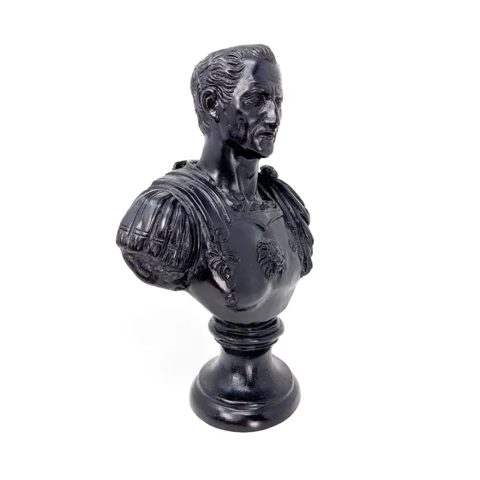 Giulio Cesare Imperatore Romano – Busto in bronzo - immagine 3