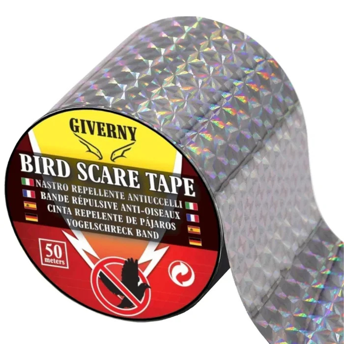 GIVERNY 50m Nastro Repellente Antiuccelli, Semplice Dispositivo di Controllo… Moda