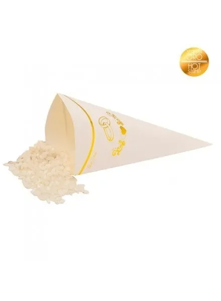 Givi Coni in carta (10 pz) – Fedi Oro 7×13.5 cm