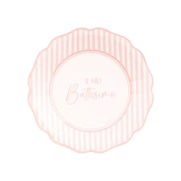 Givi Piatti New Liberty Il Mio Battesimo D 21 Cm Cf 8 Pz Rosa Online ora