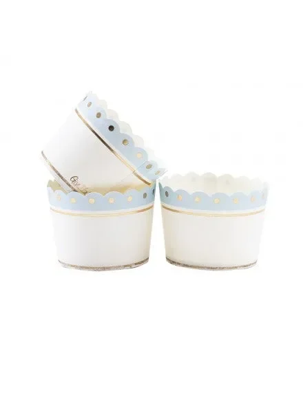 Givi Pirottini Carta (20 pz) – Stampa Azzurro e Oro 5×4.5 cm