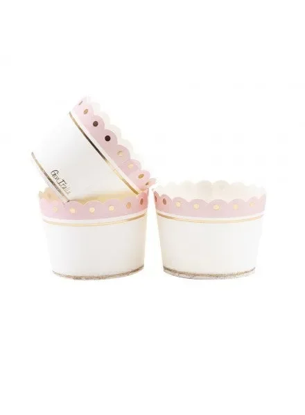 Givi Pirottini Carta (20 pz) – Stampa Rosa e Oro 5×4.5 cm