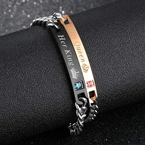 Gkmamrg Una Coppia Uomo e Donna di Bracciali, Bracciale A - immagine 2
