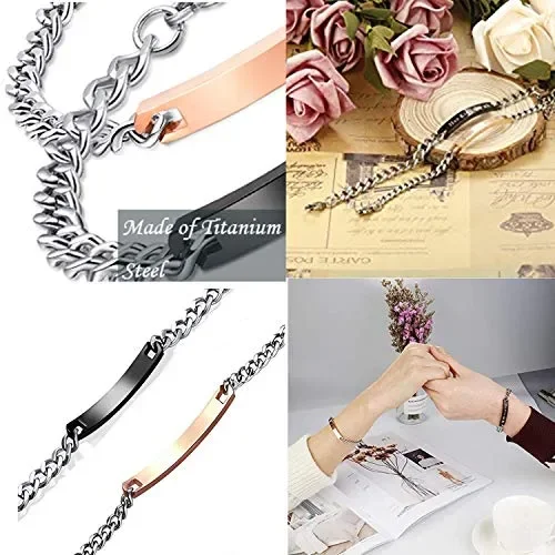 Gkmamrg Una Coppia Uomo e Donna di Bracciali, Bracciale A - immagine 3