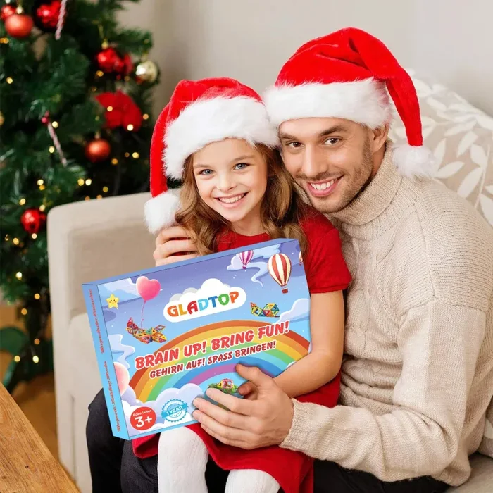 GLADTOP 52 Pezzi Costruzioni Magnetiche per Bambini, Giochi Bimbo 2 3 4 5 6 anni, Magneti Giocattoli Educativi Mattoncini - immagine 2