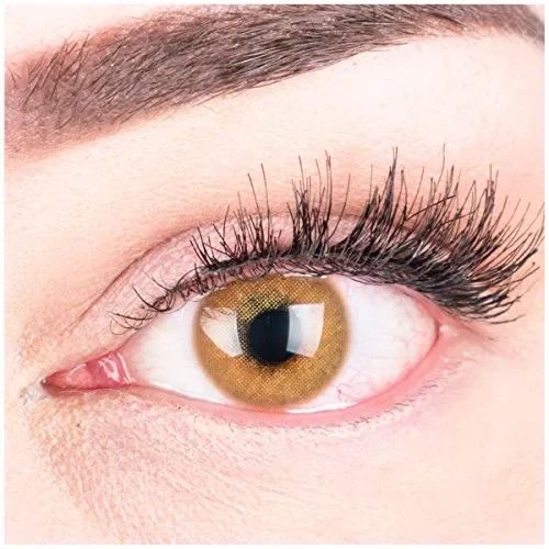 GLAMLENS Lenti a contatto colorate marrone chiaro Jas Brown Hazel – mensili…