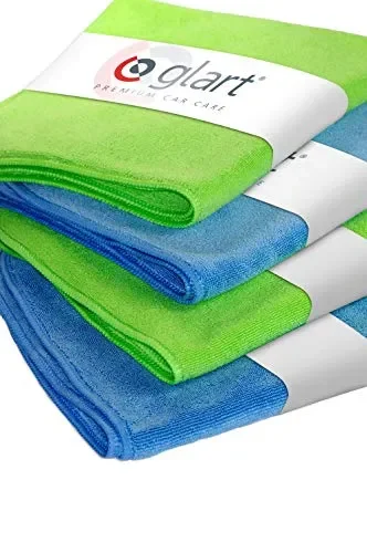 Glart 4448 Set da 4 Panni, Blu/Verdi 4,