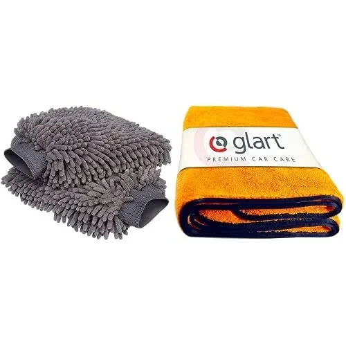 Glart Guanto Deluxe in Microfibra per la Pulizia dell’auto, Confezione da 2…