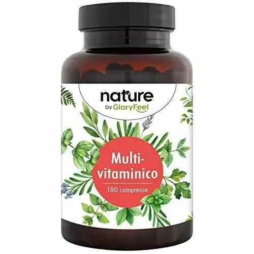 GloryFeel Multivitaminico 180 Compresse – Vitamine e Minerali Naturali – Alta…