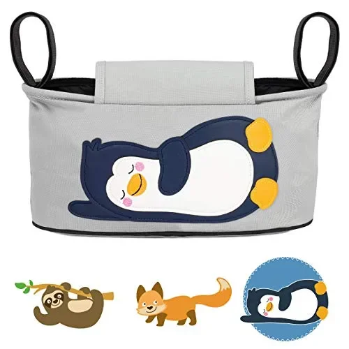 GLÜCKSWOLKE Borsa per Passeggino – Motivo Pinguino I Organizer Pia Pinguin