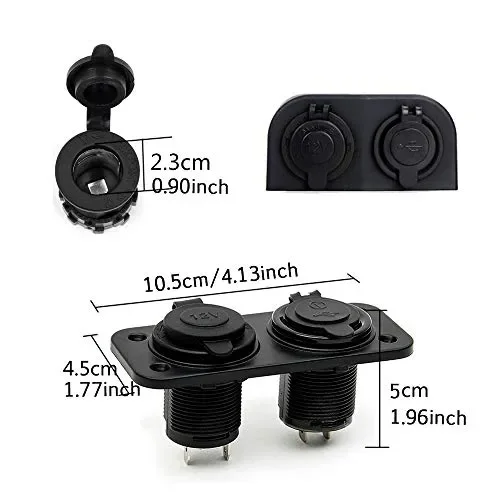 Gobesty Accendino per Auto Doppia USB, Adattatore accendisigari con 2… - immagine 2