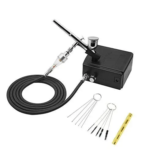 Gocheer 100-250V Professionale Gravity Aerografo Doppio Azione Multicolore