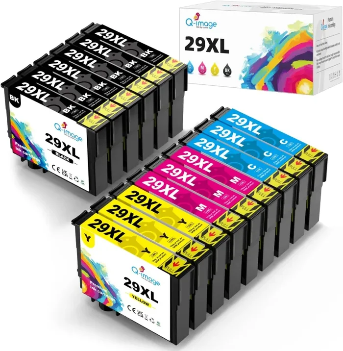 Gohepi 29 XL Compatibili Cartucce Epson 29XL 29 per Epson XP-342 XP-442 XP-245 XP-432 XP-345 XP-247 XP-235 XP-255 XP-257 XP-352 XP-452 XP-455 XP-335,6 Nero/3 Ciano/3 Magenta/3 Giallo,Confezione da 15