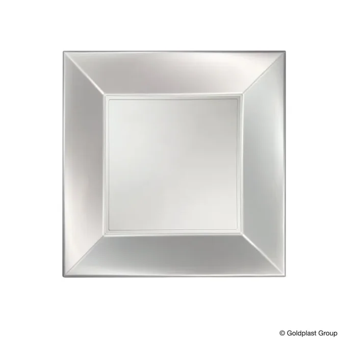 Gold Plast Piatto Grande Nice 290 x 290 Mm Bianco Perlè 12 pz