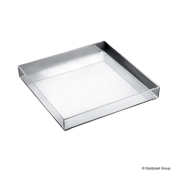 Gold Plast Vassoio Fashion San 300 x 300 Mm Trasparente 1 Pz
