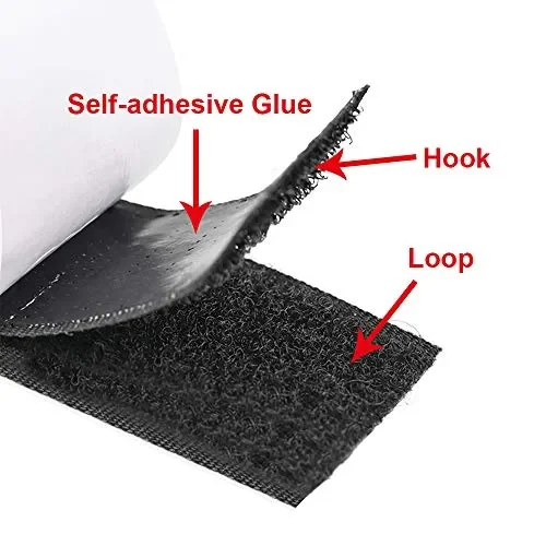 GOLDGE 40 Pezzi Fasce Gancio e Anello Adesivi Biadesivi, 20 Paia Autoadesivo… - immagine 3