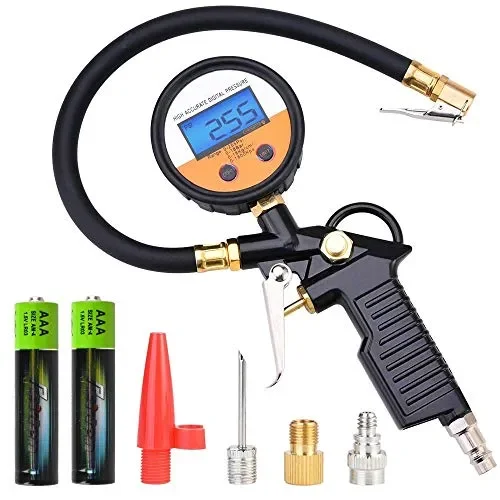 GOLDGE Manometro Digitale 255 PSI, Alta Precisione Pressione Gomme…