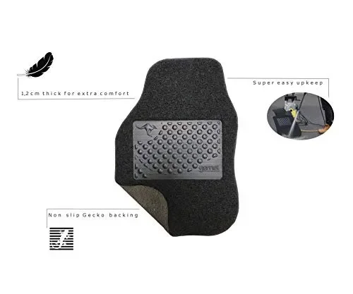 Gomet Tappetini universali Singolo posto guidatore, senza battitacco, Nero - immagine 2