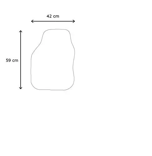 Gomet Tappetini universali Singolo posto guidatore, senza battitacco, Nero - immagine 3