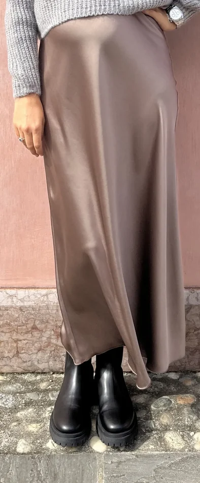 GONNA LUNGA SATIN - immagine 2