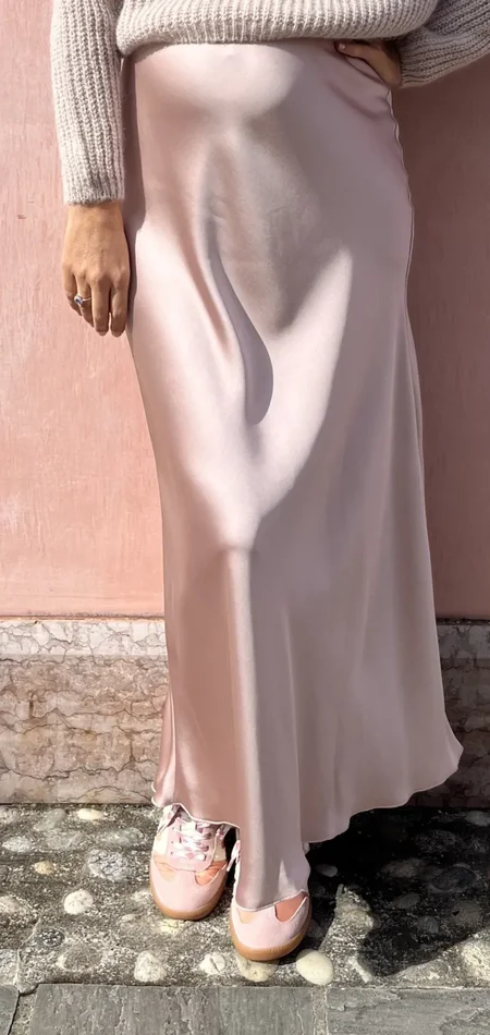 GONNA LUNGA SATIN - immagine 3