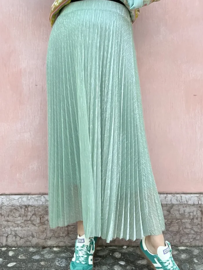 GONNA PLISSETTATA LUREX