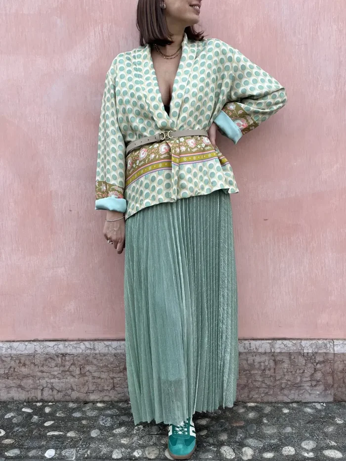 GONNA PLISSETTATA LUREX - immagine 2