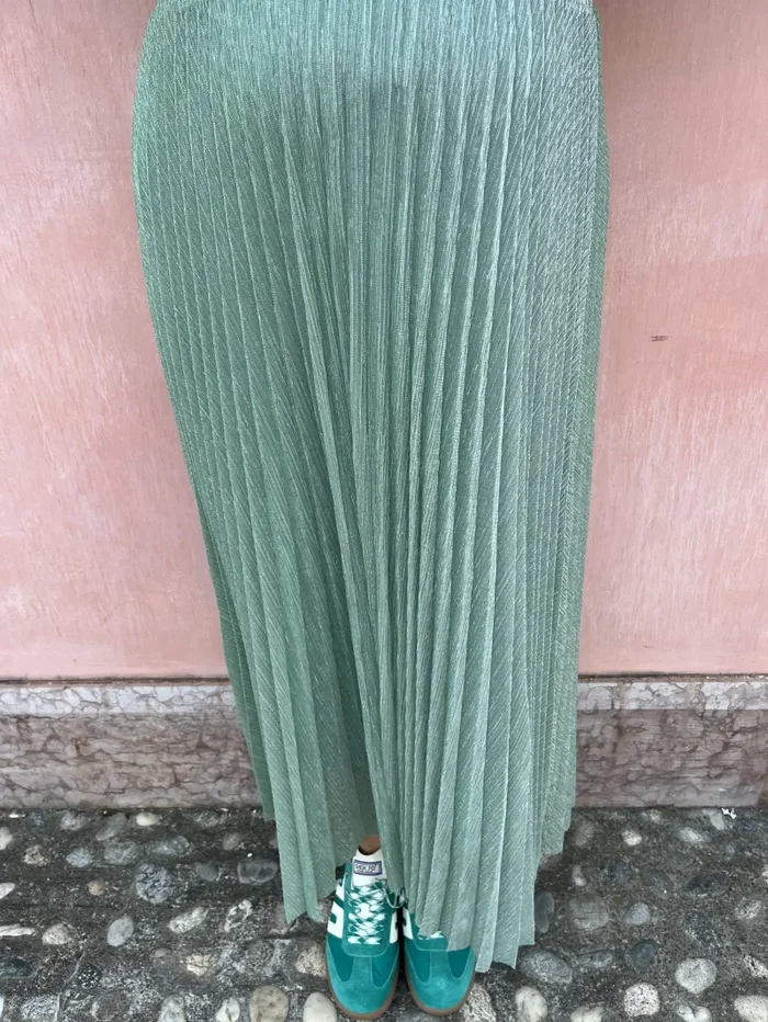 GONNA PLISSETTATA LUREX - immagine 3