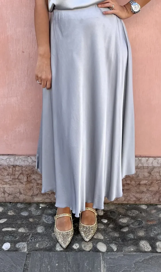 GONNA SATIN LUNGA Online - immagine 2