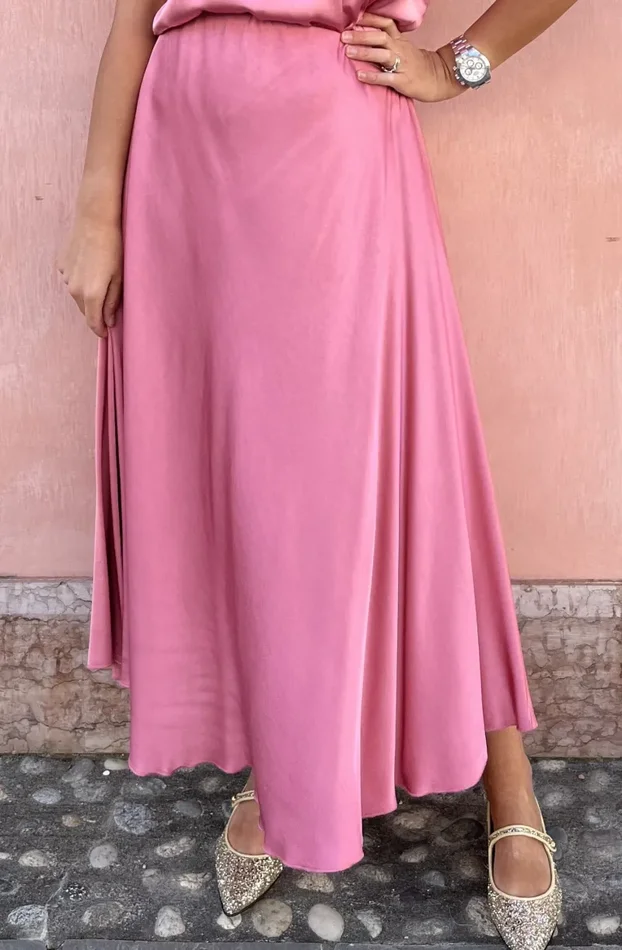 GONNA SATIN LUNGA Online - immagine 3