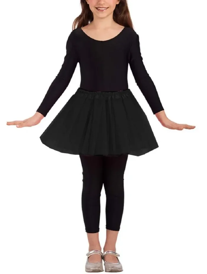 Gonna tutu in tulle per bambina – Danza Classica – Bimba – 3 2-7 anni, Nero