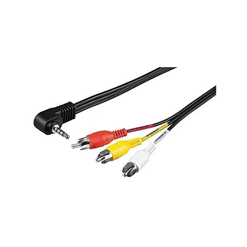 Goobay 50209 Cavo Adattatore, Composito Audio Video a 3.5mm, 1.5m Lunghezza…