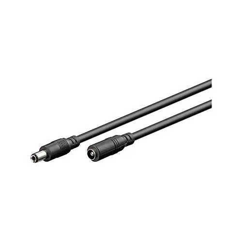Goobay 71401 Prolunga CC da 2.5mm, Nero, 3m Lunghezza del Cavo 3 m