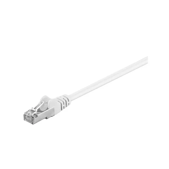 Goobay 93496 CAT 5e Cavo Patch di Rete F/UTP, Bianco, 3m Lunghezza