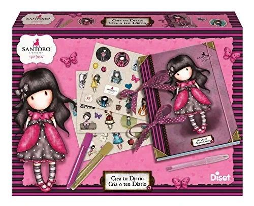 Gorjuss – Gioco “Crea tu Diario” (Diset 46596), Italiano Non garantito Fornitura