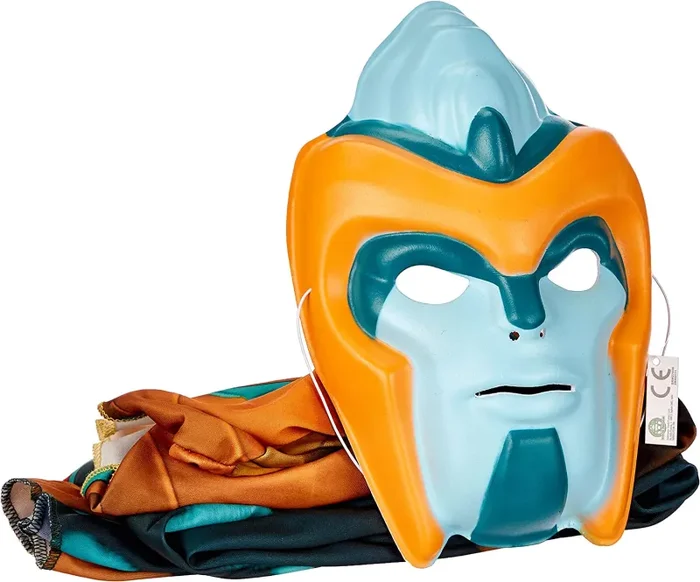 GORMITI Role Play Trytion Costume con Tuta, Maschera e Mantello, Multicolore, 115-130 cm, GRM30410 - immagine 2