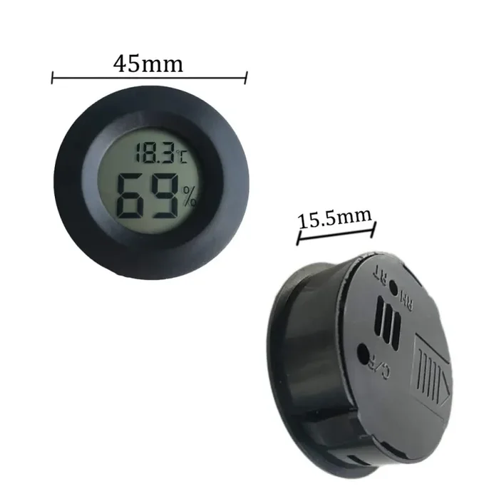 gotyou Mini 4.5CM Nero termometro igrometro Digitale, Interno ed Esterno… Vendita calda online - immagine 2