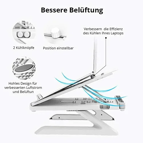 GoZheec Tronsmart Supporto PC Portatile per Laptop bianca - immagine 2