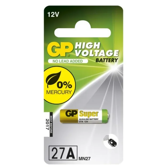 GP Battery |Batteria Specialistica Super Alcalina 12V A27 / 27AF / MN27 (Blister 1 Pezzo) Vendita calda